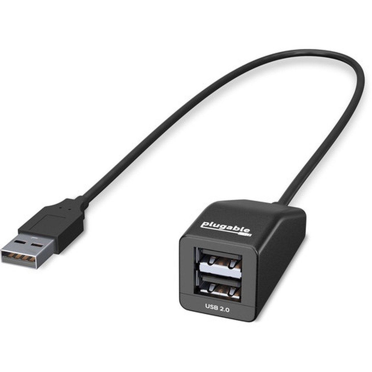 Plugable USB 20 2-Port High Speed Ultra Compact Hub Splitter 480 Mbps USB 20 Compatible with Windows Linux macOS Chrome OS - USB2-2PORT