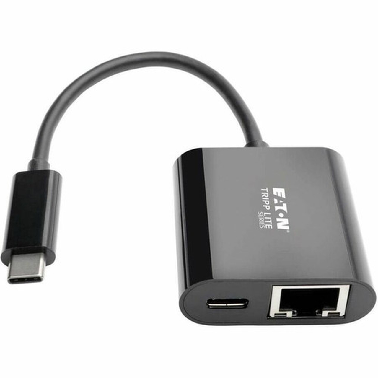 Tripp Lite by Eaton USB-C to Gigabit Network Adapter with USB-C PD Charging - Thunderbolt 3 Black - USB 31 Type C - 1 Ports - 1 - U436-06N-GB-C