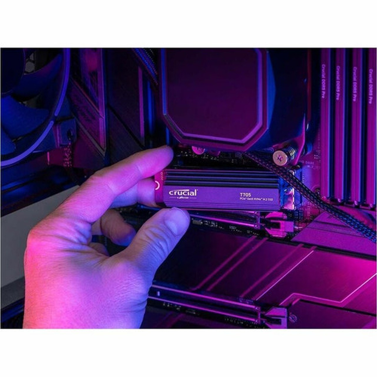 Crucial T705 2 TB Solid State Drive - M2 2280 Internal - PCI Express NVMe PCI Express NVMe 50 x4 - Desktop PC Motherboard Device CT2000T705SSD5