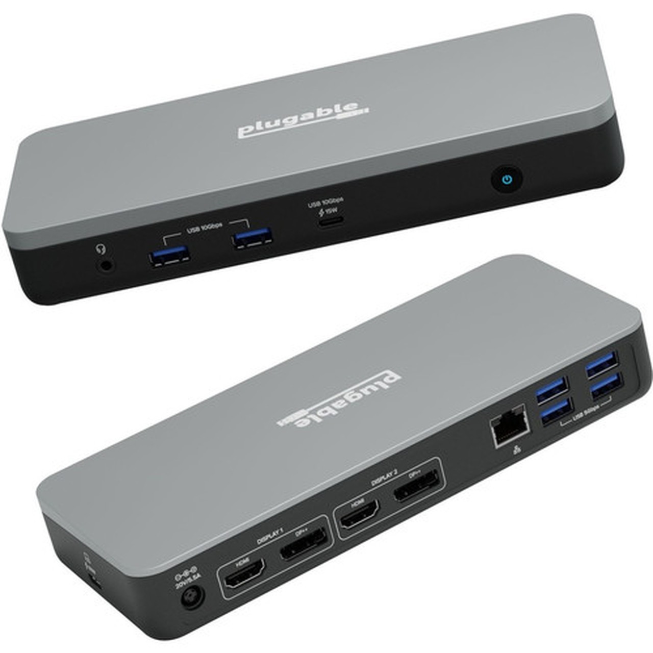 Plugable 12-in-1 Dual 4K USB C Docking Station Works with Chromebook Certified 60W Charging Dock - Compatible with ChromeOS 2x HDMI UD-MSTHDC