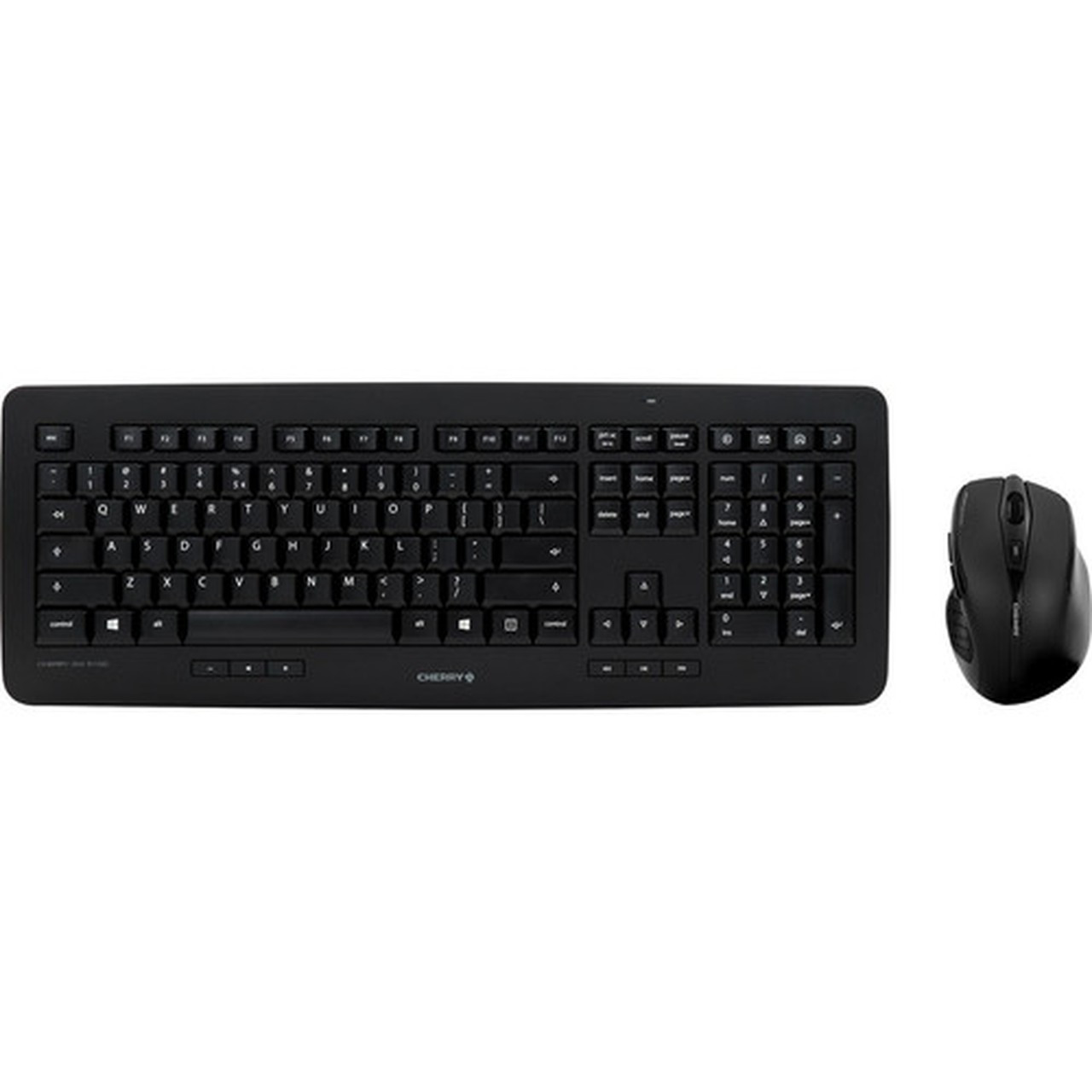 CHERRY DW 5100 Keyboard  Mouse - USB Wireless RF - English US - Black - USB Wireless RF - Infrared - 1750 dpi - 5 Button - Scroll - JD-0520EU-2