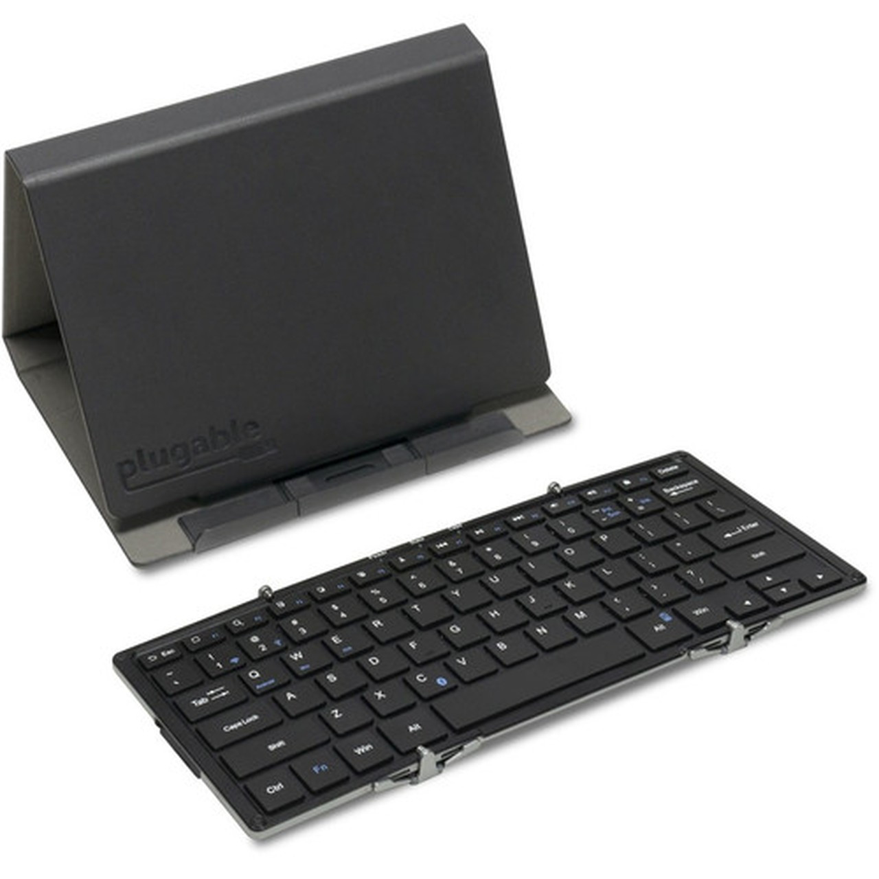 Plugable Foldable Bluetooth Keyboard Compatible with iPad iPhones Android and Windows - Full-Size Multi-Device Keyboard Wireless BT-KEY3XL