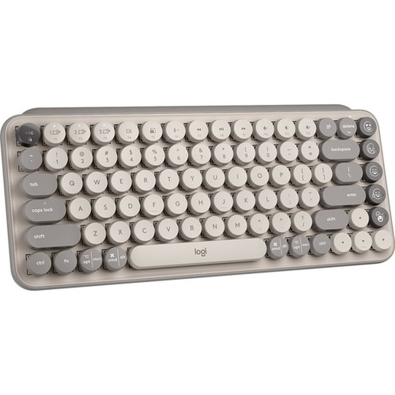 Logitech Pop Keys - Mist - Wireless Connectivity - Bluetooth - 8 Emoji Menu Hot Keys - ChromeOS - Notebook Tablet Mobile Phone - 920-011232