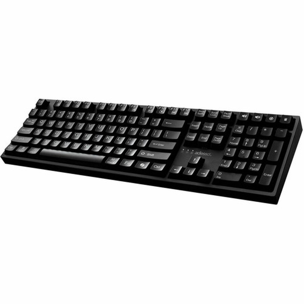 Adesso Multi-OS Mechanical Keyboard With CoPilot AI Hotkey - Cable Connectivity - USB Interface - 104 Key Multimedia Windows Key Up AKB-670UB