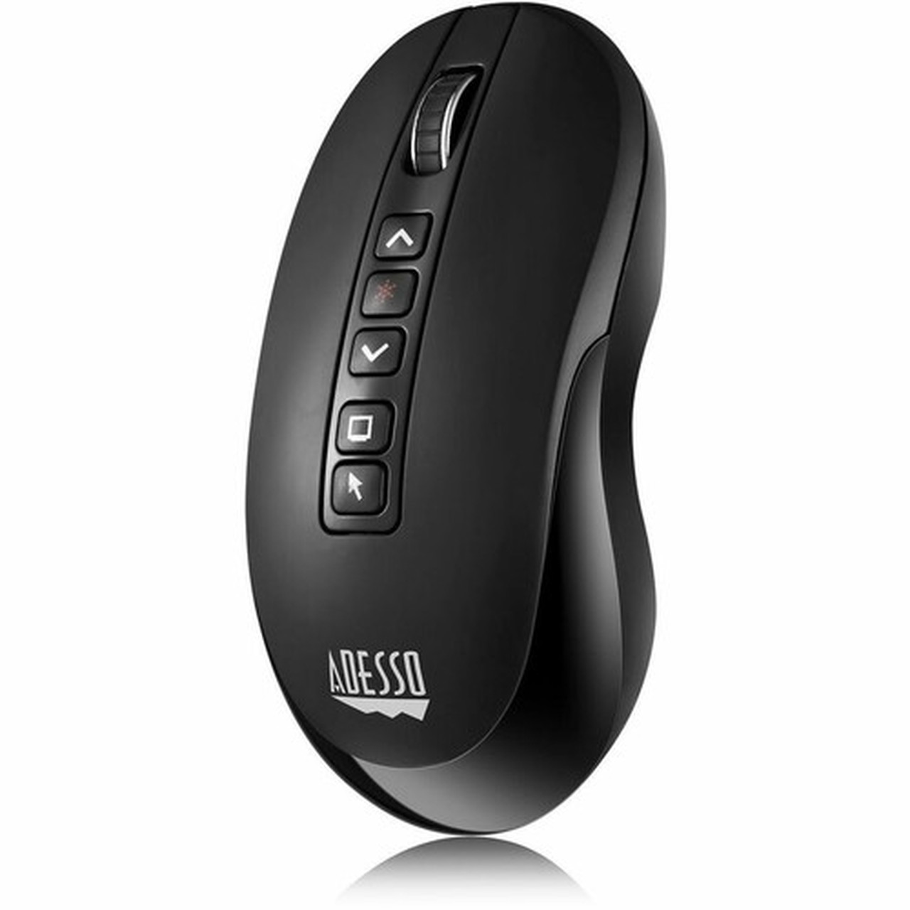 Adesso Air Mouse Wireless Desktop Presenter Mouse With Laser Pointer - Travel Mouse - Laser - Wireless - 100 ft 30480 mm - Radio - - iMouse P40