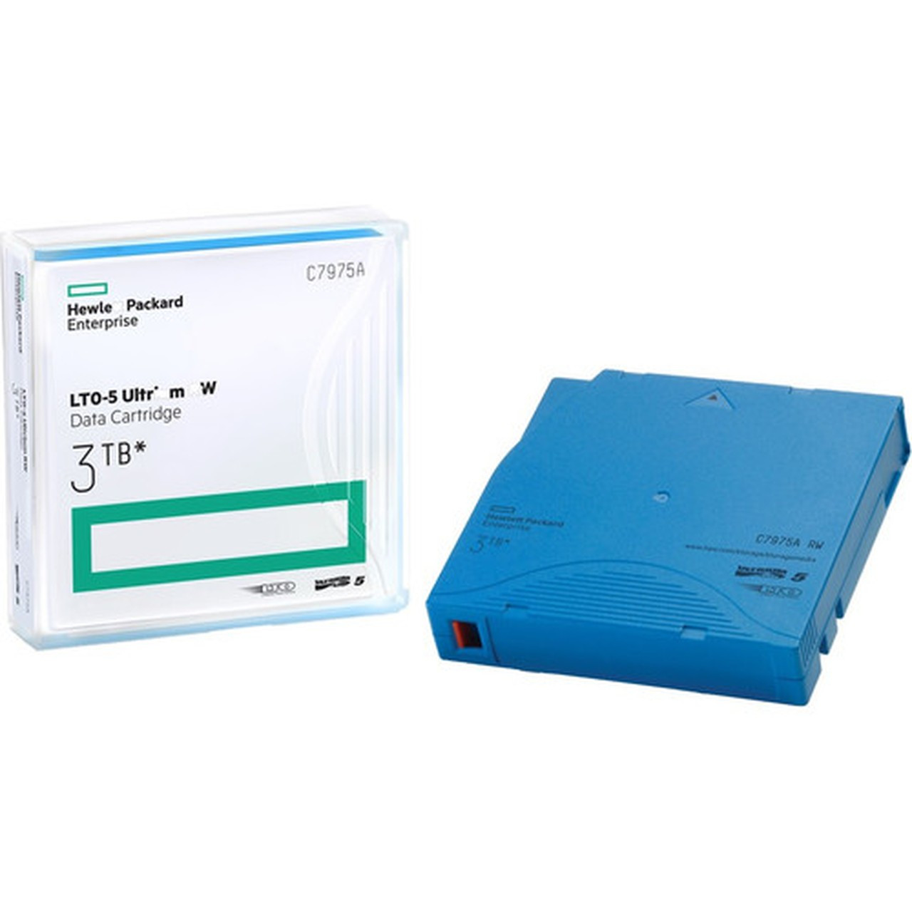 HPE LTO Ultrium 5 Non-custom Labeled Data Cartridge - LTO-5 - Labeled - 150 TB Native  3 TB Compressed - 27756 ft Tape Length - C7975AN