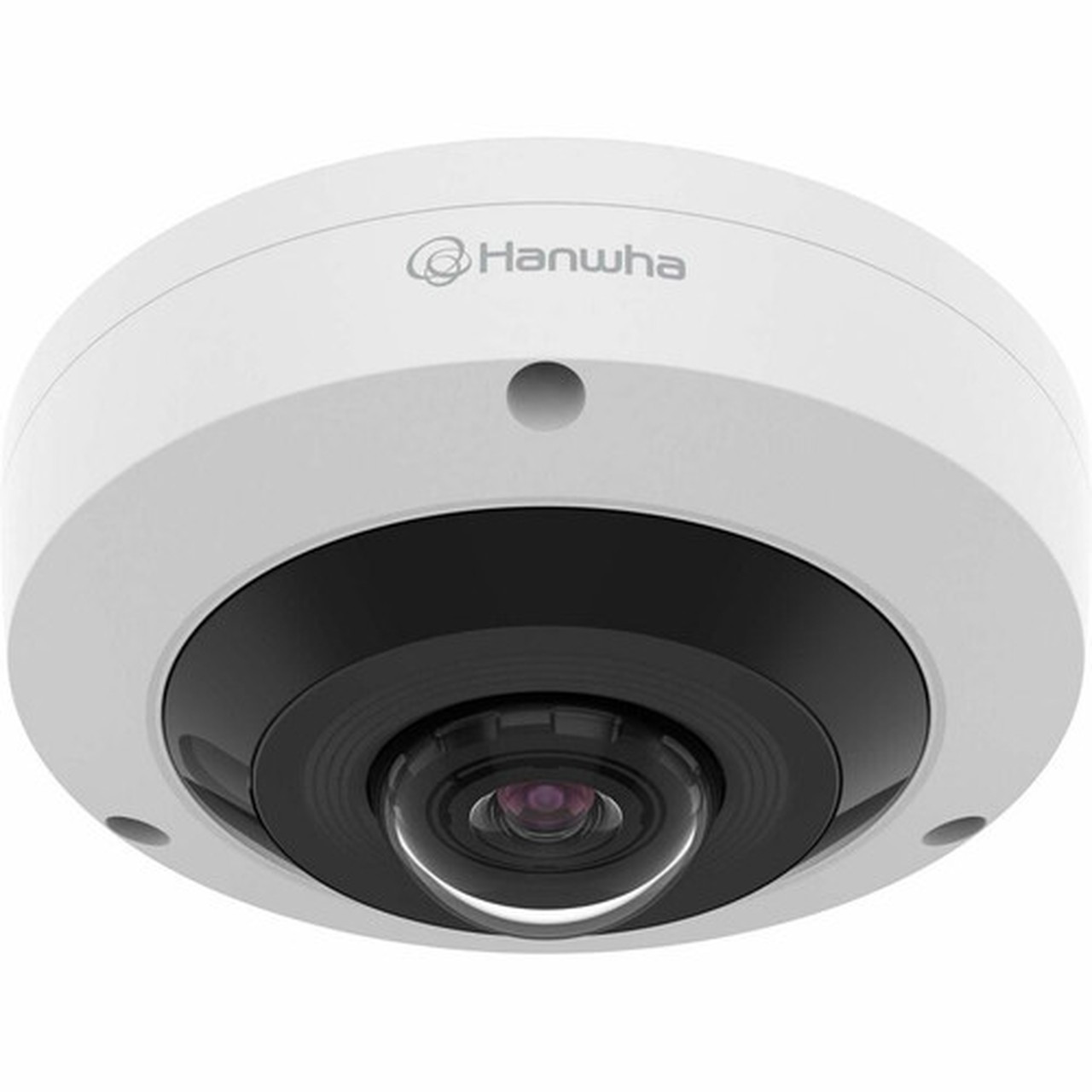 Wisenet HCF-8011RV 5 Megapixel Outdoor Network Camera - Color - Fisheye - White - TAA Compliant - 3281 ft 10 m Infrared Night - x - HCF-8011RV
