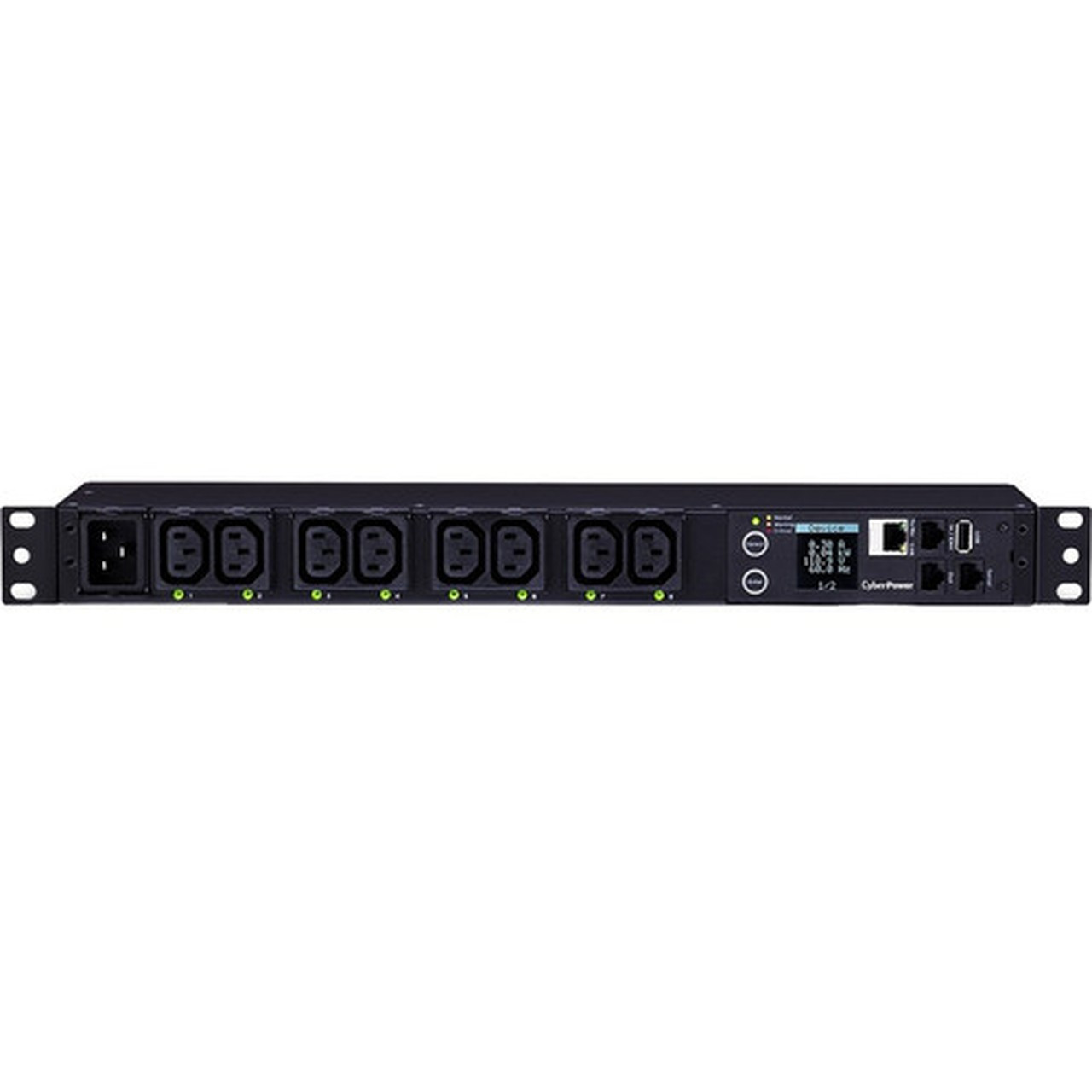 CyberPower PDU81006 8-Outlet PDU - NEMA L6-20P - 8 x IEC 60320 C13 - 230 V AC - Network RJ-45 - 1U - Rack-mountable PDU81006