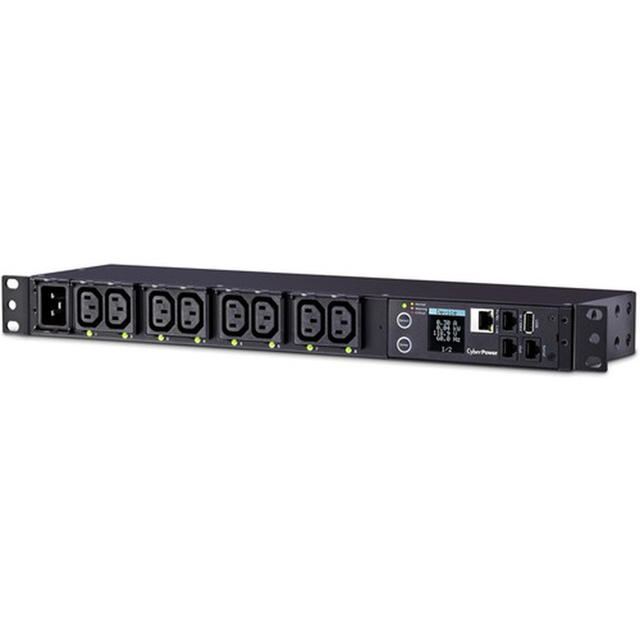 CyberPower PDU81006 8-Outlet PDU - NEMA L6-20P - 8 x IEC 60320 C13 - 230 V AC - Network RJ-45 - 1U - Rack-mountable PDU81006