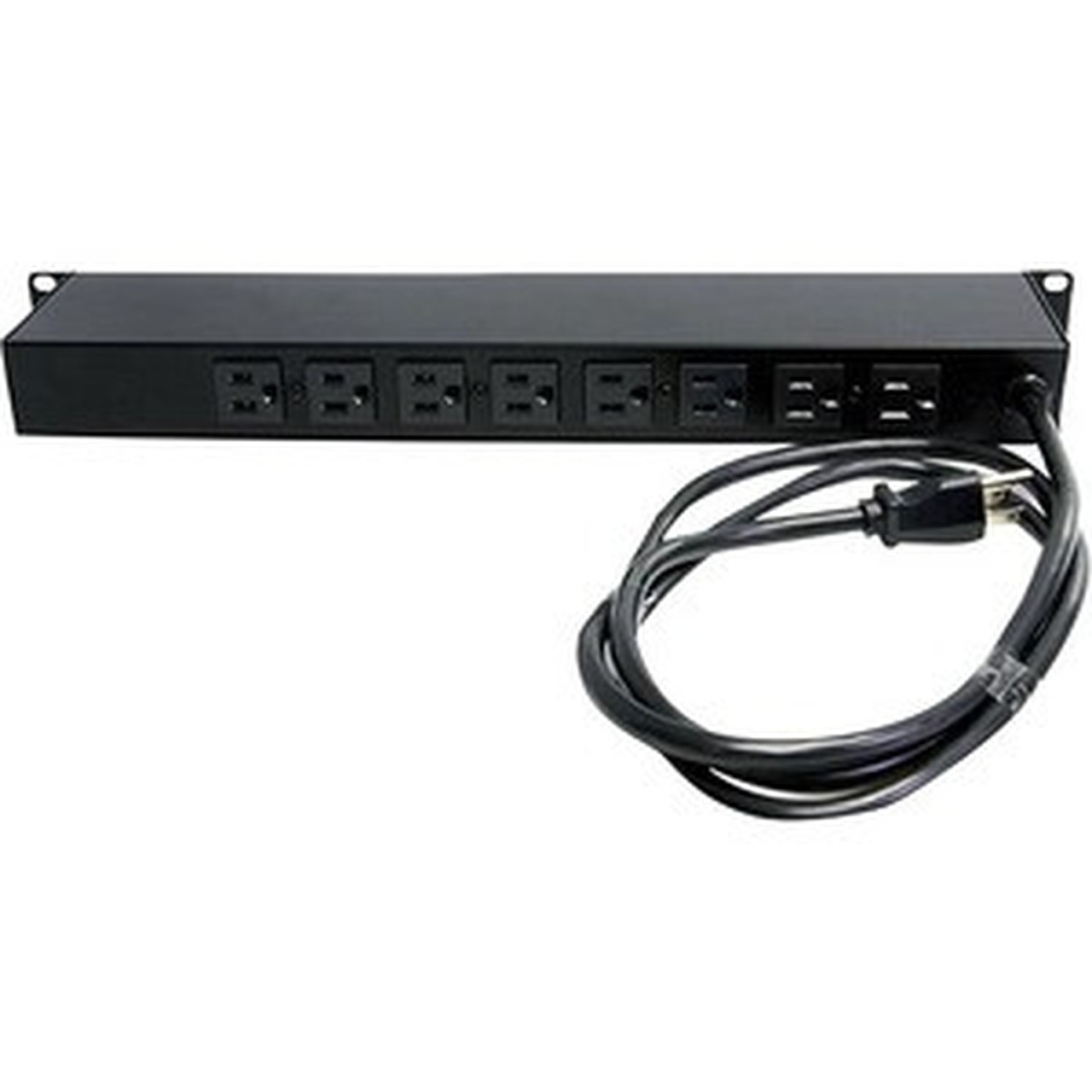StarTechcom_8_Outlet_Horizontal_1U_Rack_Mount_PDU_Power_Strip_for_Network_Server_Racks_-_Surge_Protection_-_120V15A_-_w_6ft_Power_-_RKPW081915