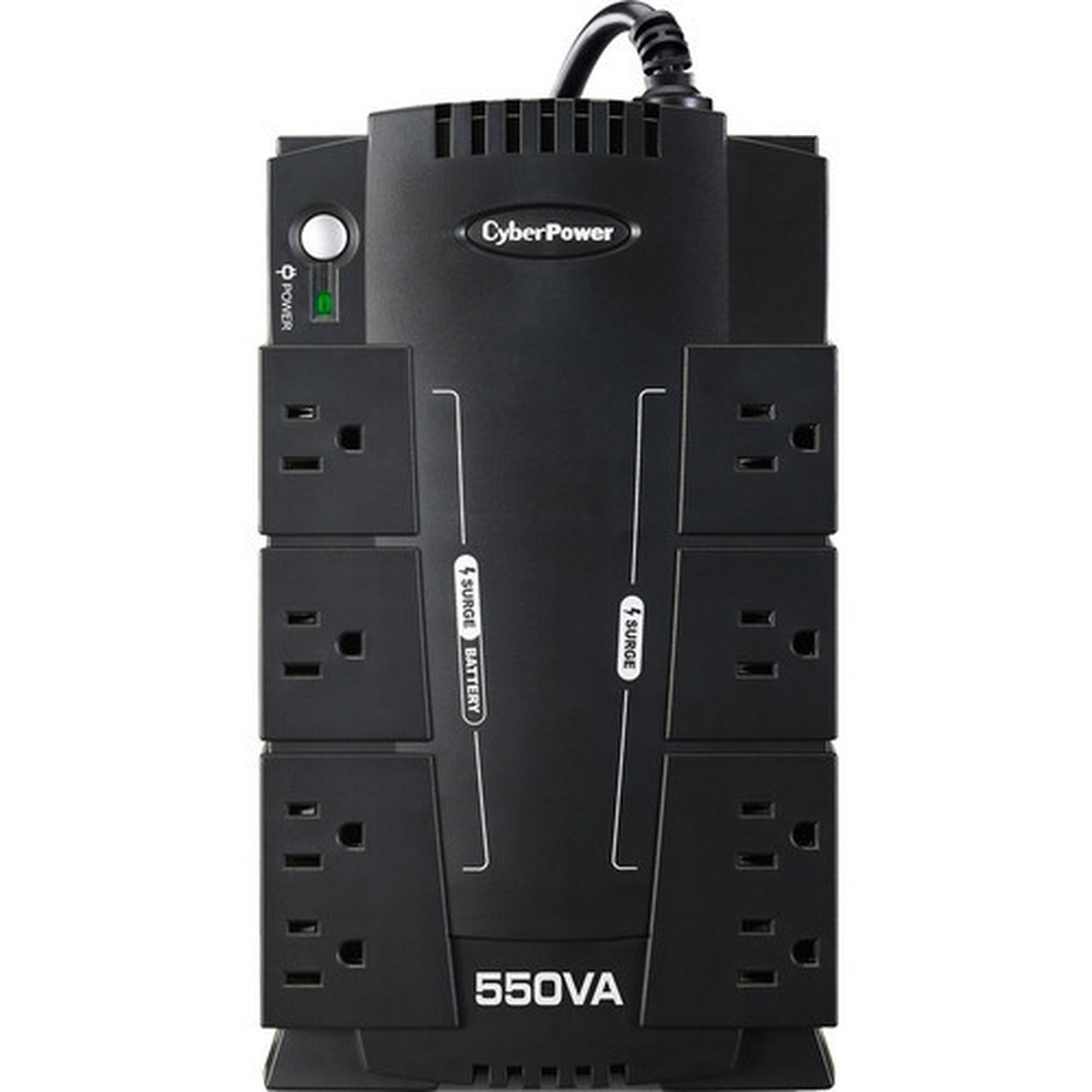 CyberPower_Standby_CP550SLG_550_VA_Desktop_UPS_-_Desktop_-_8_Hour_Recharge_-_2_Minute_Stand-by_-_110_V_AC_Input_-_120_V_AC_120_V_AC_-_CP550SLG