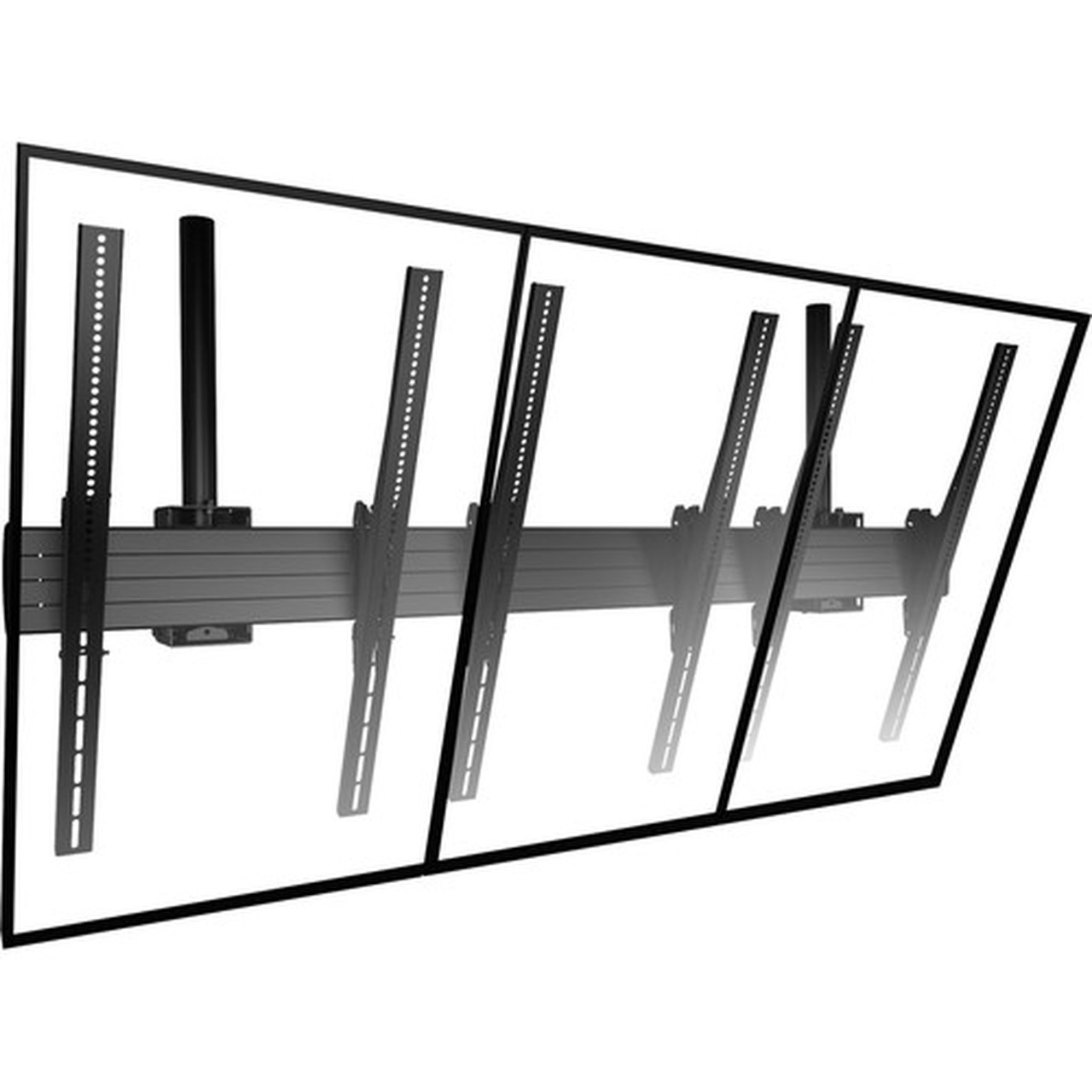 Chief FUSION LCM3X1UP Ceiling Mount for Digital Signage Display - Black - Height Adjustable - 40 to 55 Screen Support - 17010 kg - LCM3X1UP
