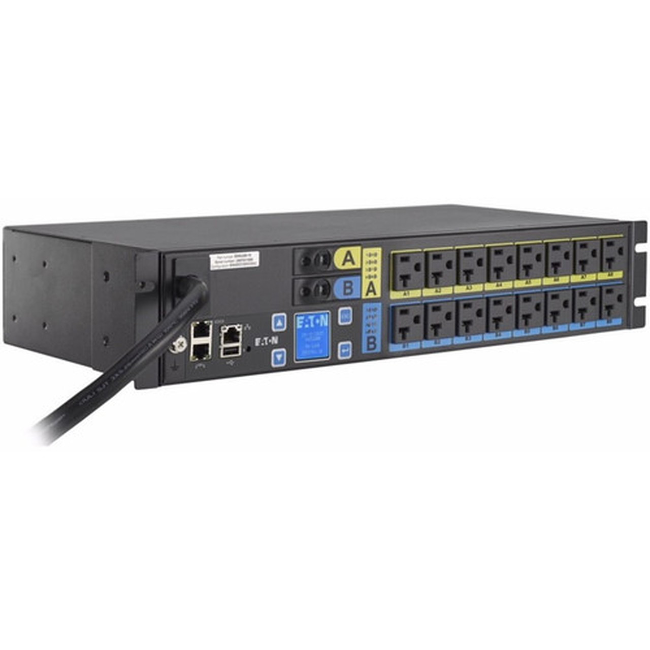 Eaton ePDU Managed 16-Outlet PDU - Switched - NEMA L5-30P - 16 x NEMA 5-20R - 120 V AC - 288 kW - Network RJ-45 - 2U - Horizontal - EMAU05-10