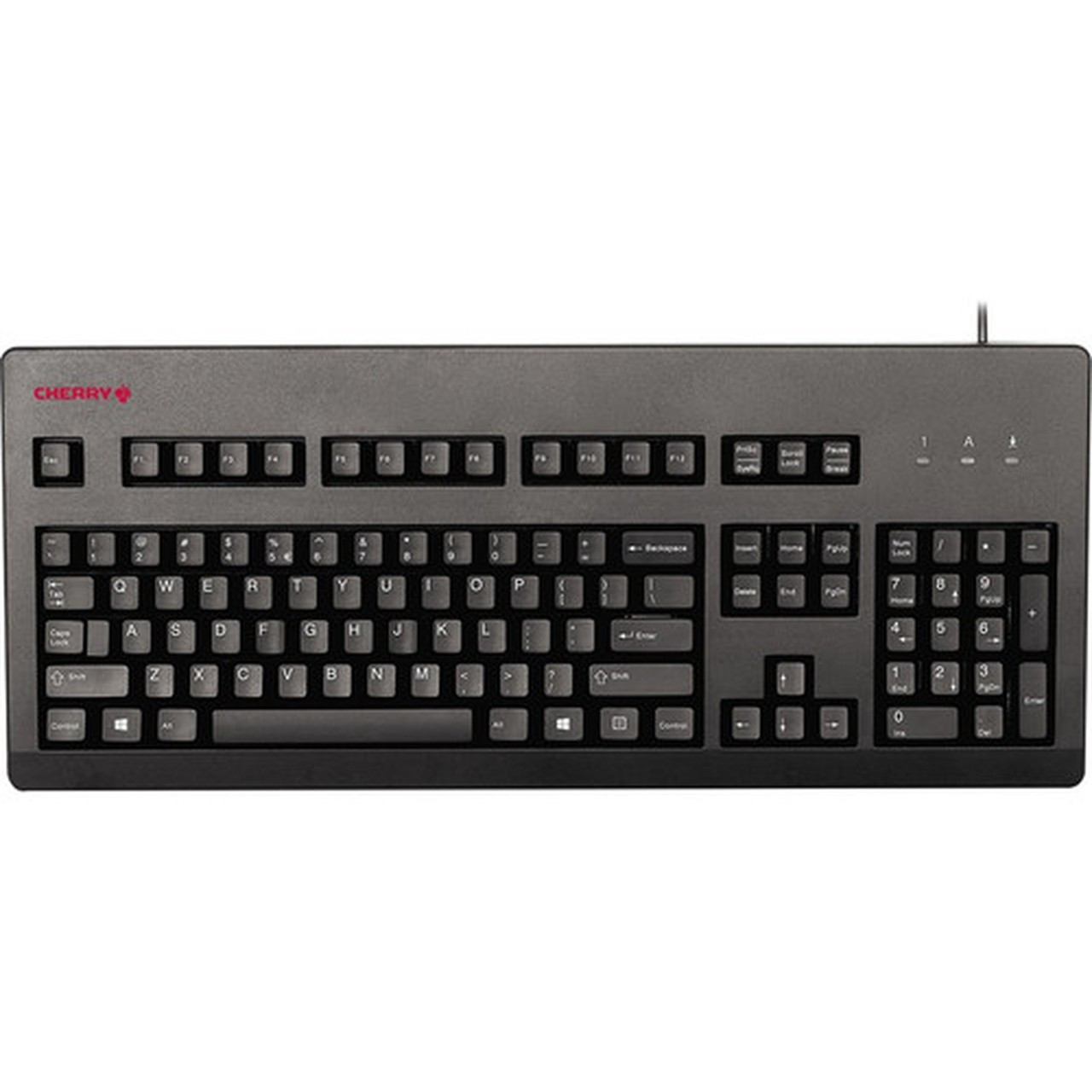 CHERRY MX BOARD SILENT - Cable Connectivity - USB 20 Interface - 104 Key - International English US - QWERTY Layout - Computer - - G80-3494LTCEU-2