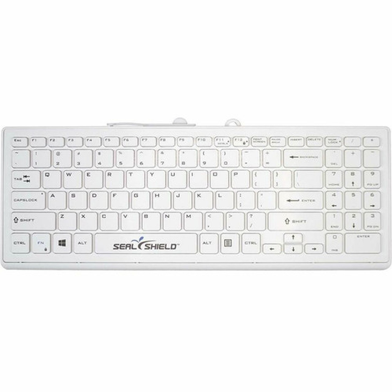 Seal Shield Cleanwipe Keyboard - Cable Connectivity - USB 30 Interface - LED - English US - PC - Scissors Keyswitch - White SSWKSV101PRO