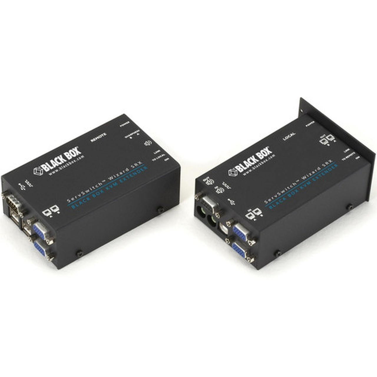 Black Box ServSwitch Wizard USB SRX KVM Extenders Dual-Video USB Audio and RS-232 - 1 Computers - 1 Local Users - 1 Remote - - ACU5052A