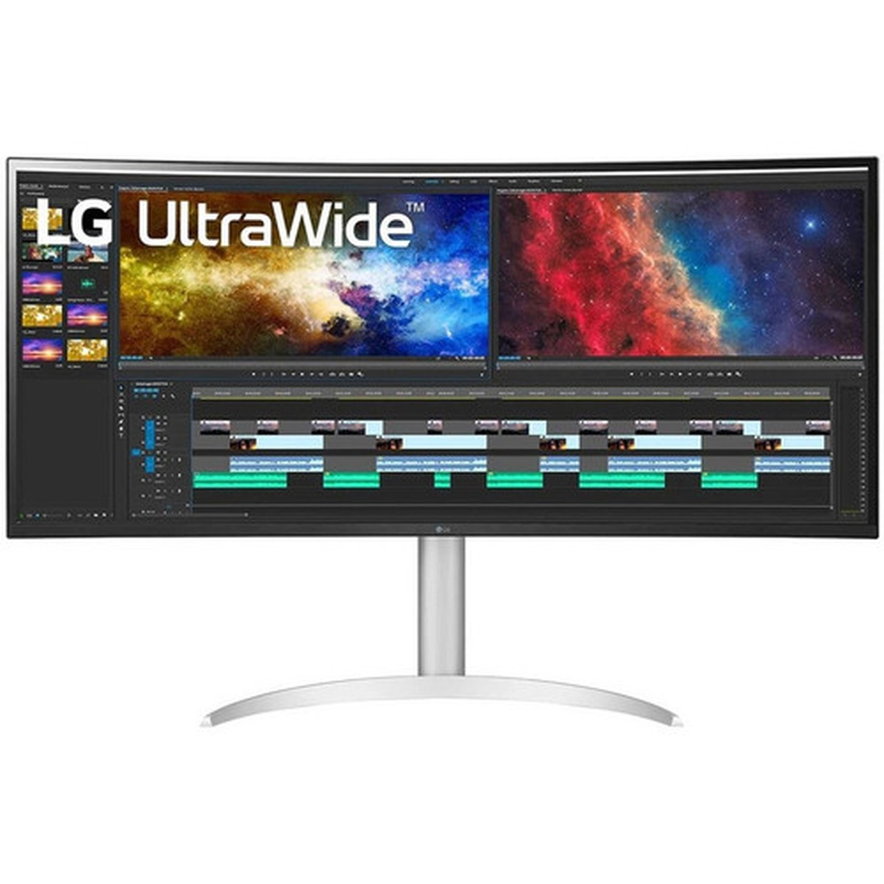 LG Ultrawide 38BP85C-W 38 Class UW-QHD Curved Screen Gaming LCD Monitor - 219 - Black White Silver - 375 Viewable - In-plane - 38BP85C-W