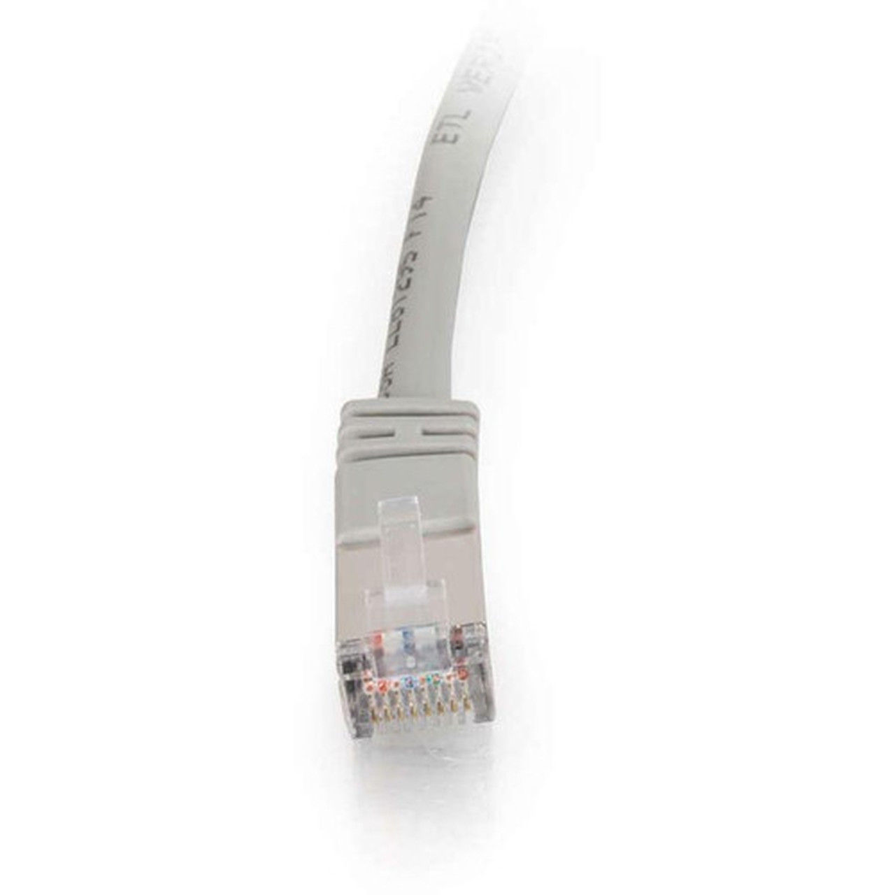 C2G 14 ft Cat5e Molded Shielded Network Patch Cable - Gray - 14 ft Category 5e Network Cable - First End 1 x RJ-45 - Male - Second 1 27260