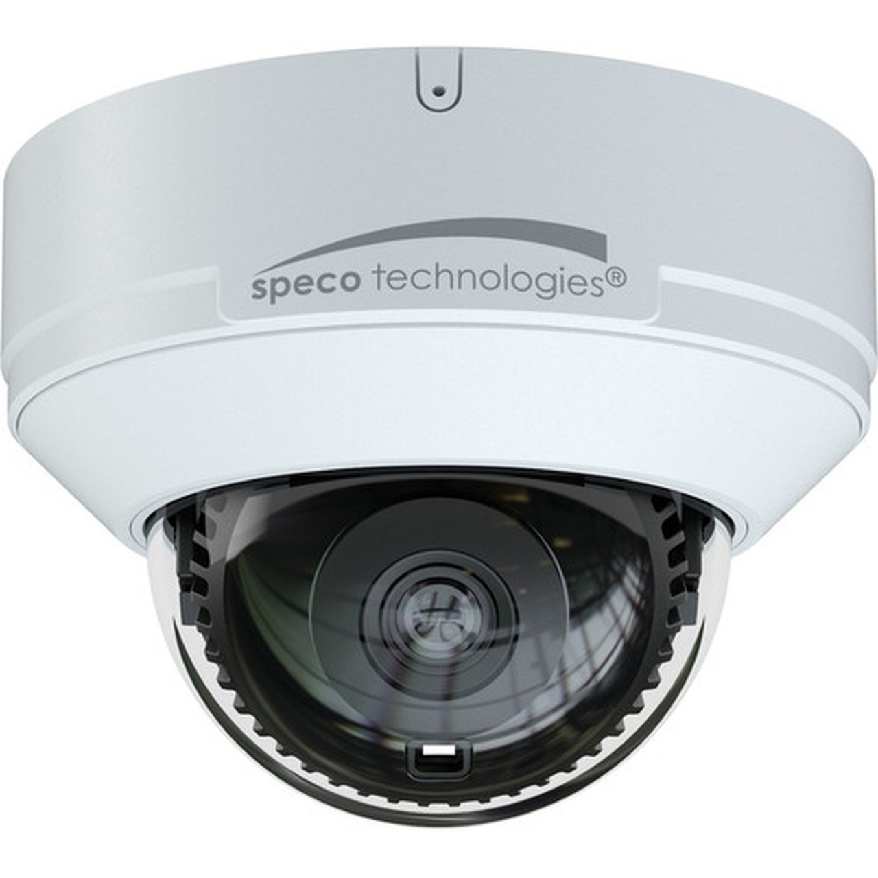 Speco 4 Megapixel Network Camera - Color - Dome - White - 100 ft 3048 m Infrared Night Vision - H265 H264 - 2560 x 1440 - 28 mm O4VD2