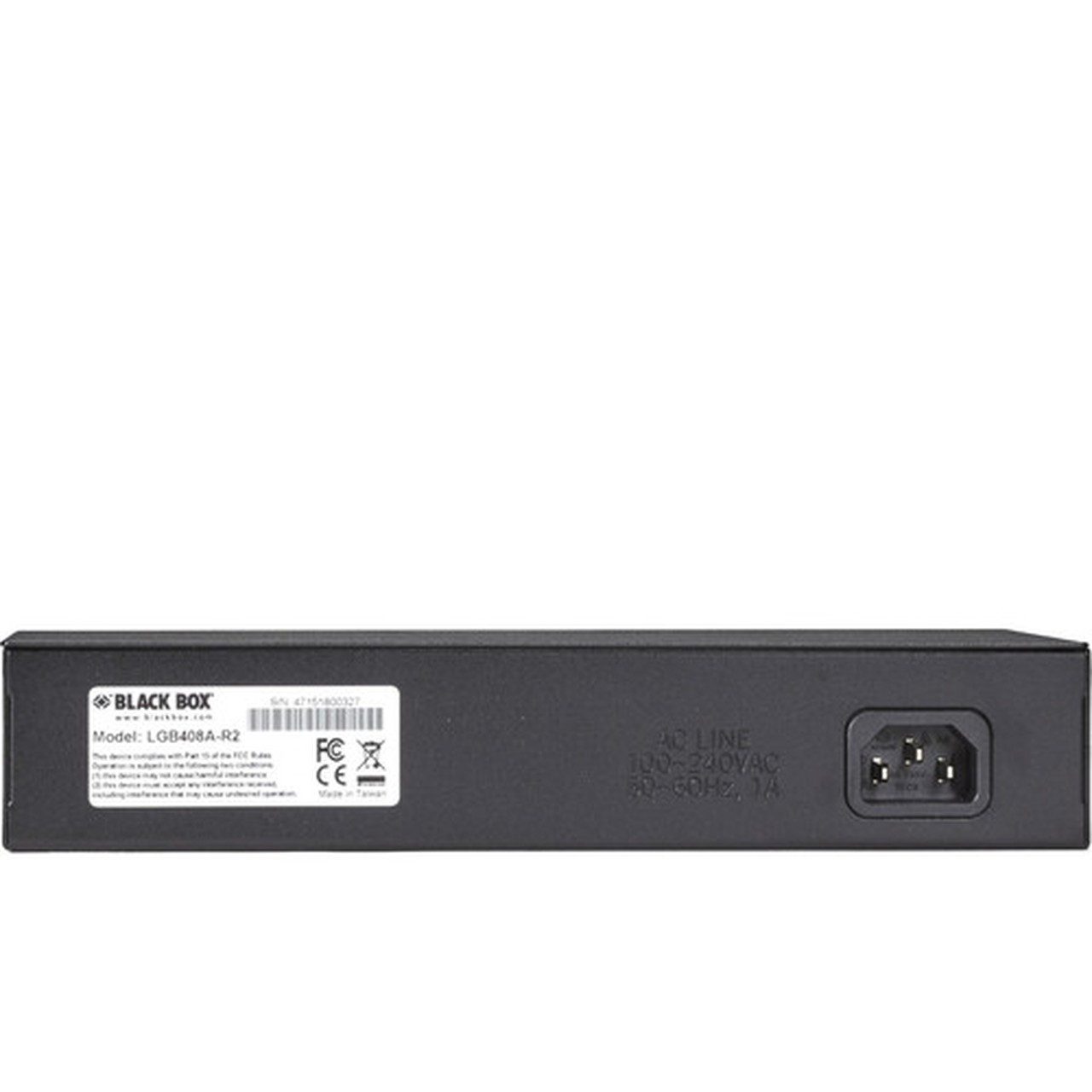 Black Box Ethernet Switch - 8 Ports - Gigabit Ethernet - 101001000Base-TX - TAA Compliant - 2 Layer Supported - Twisted Pair - 1U - LGB408A-R2