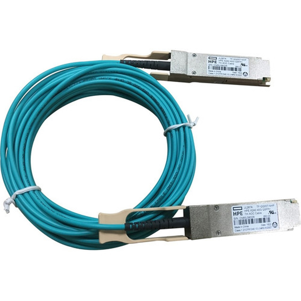HPE X2A0 40G QSFP to QSFP 7m Active Optical Cable - 23 ft Fiber Optic Network Cable for Network Device - First End 1 x QSFP - End JL287A