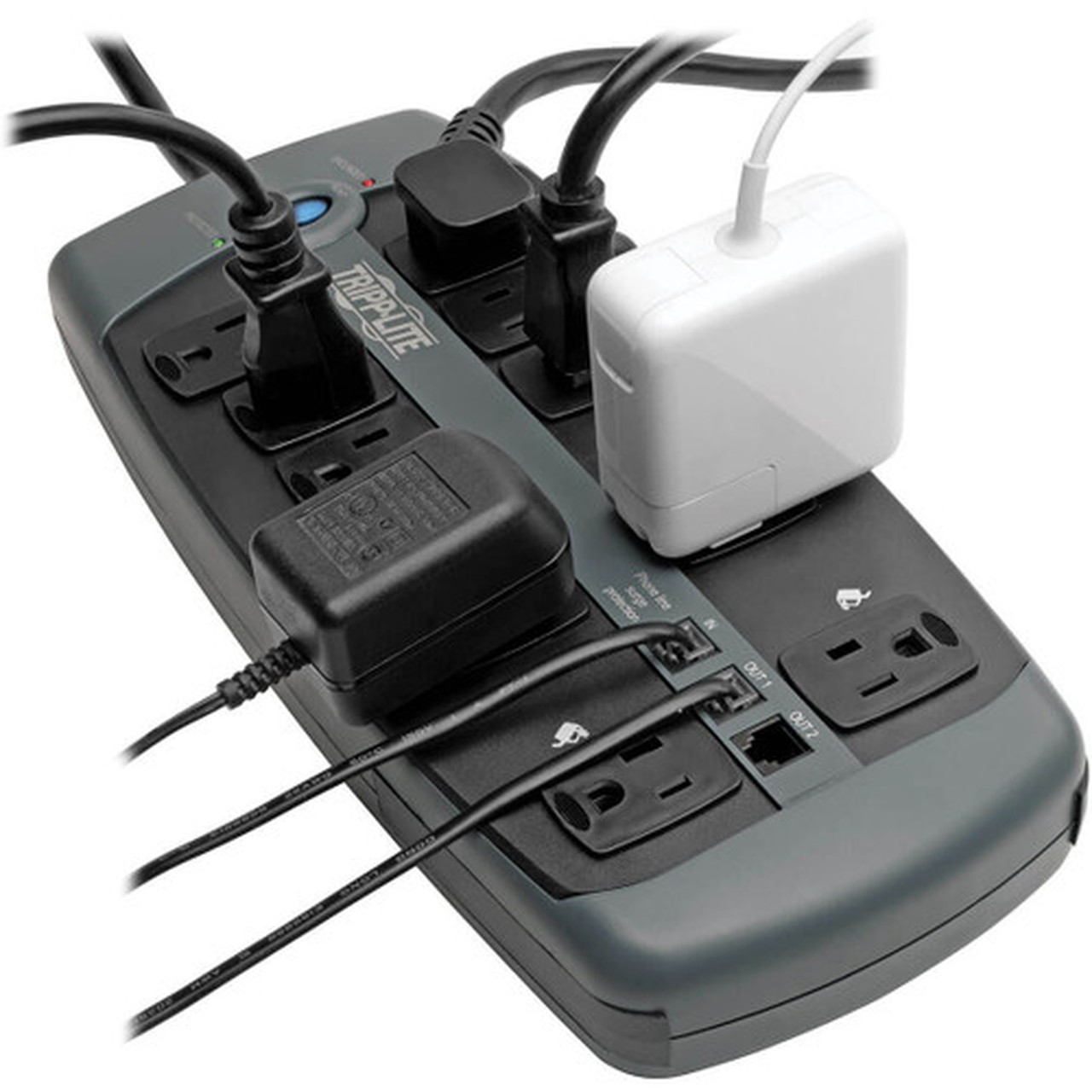 Tripp_Lite_10-Outlet_Surge_Protector_-_10_x_NEMA_5-15R_-_180_kVA_-_2395_J_-_120_V_AC_Input_-_120_V_AC_Output_-_FaxModemPhone_TLP1008TEL