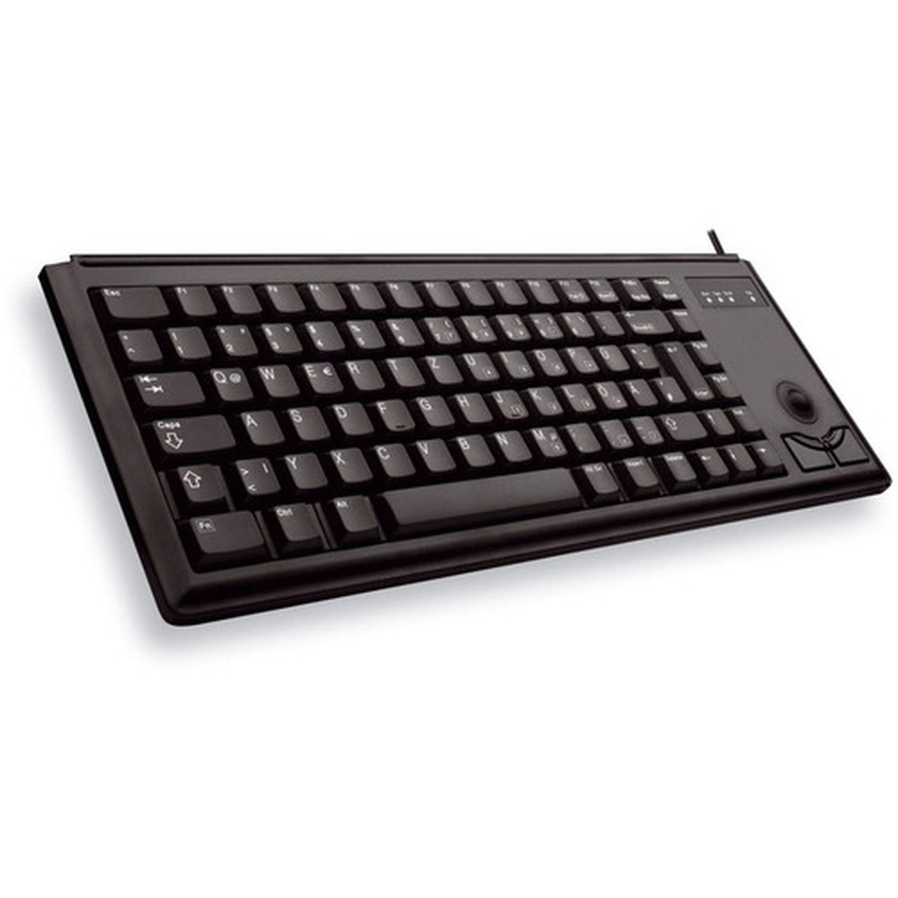 Cherry UltraSlim G84-4420 POS Keyboard - 83 Keys - QWERTY Layout - PS2 - Black G84-4420LPBEU-2