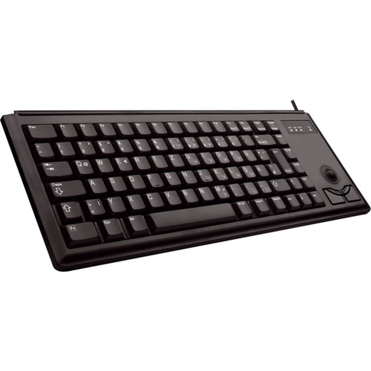 Cherry UltraSlim G84-4420 POS Keyboard - 83 Keys - QWERTY Layout - PS2 - Black G84-4420LPBEU-2