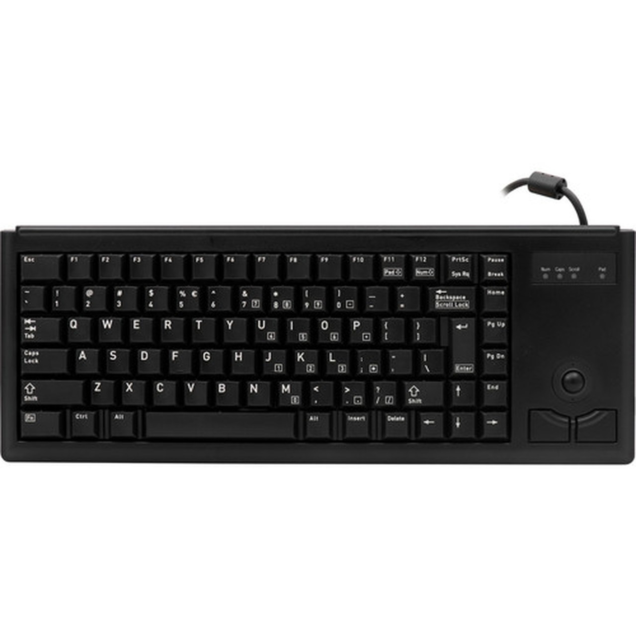 Cherry UltraSlim G84-4420 POS Keyboard - 83 Keys - QWERTY Layout - PS2 - Black G84-4420LPBEU-2