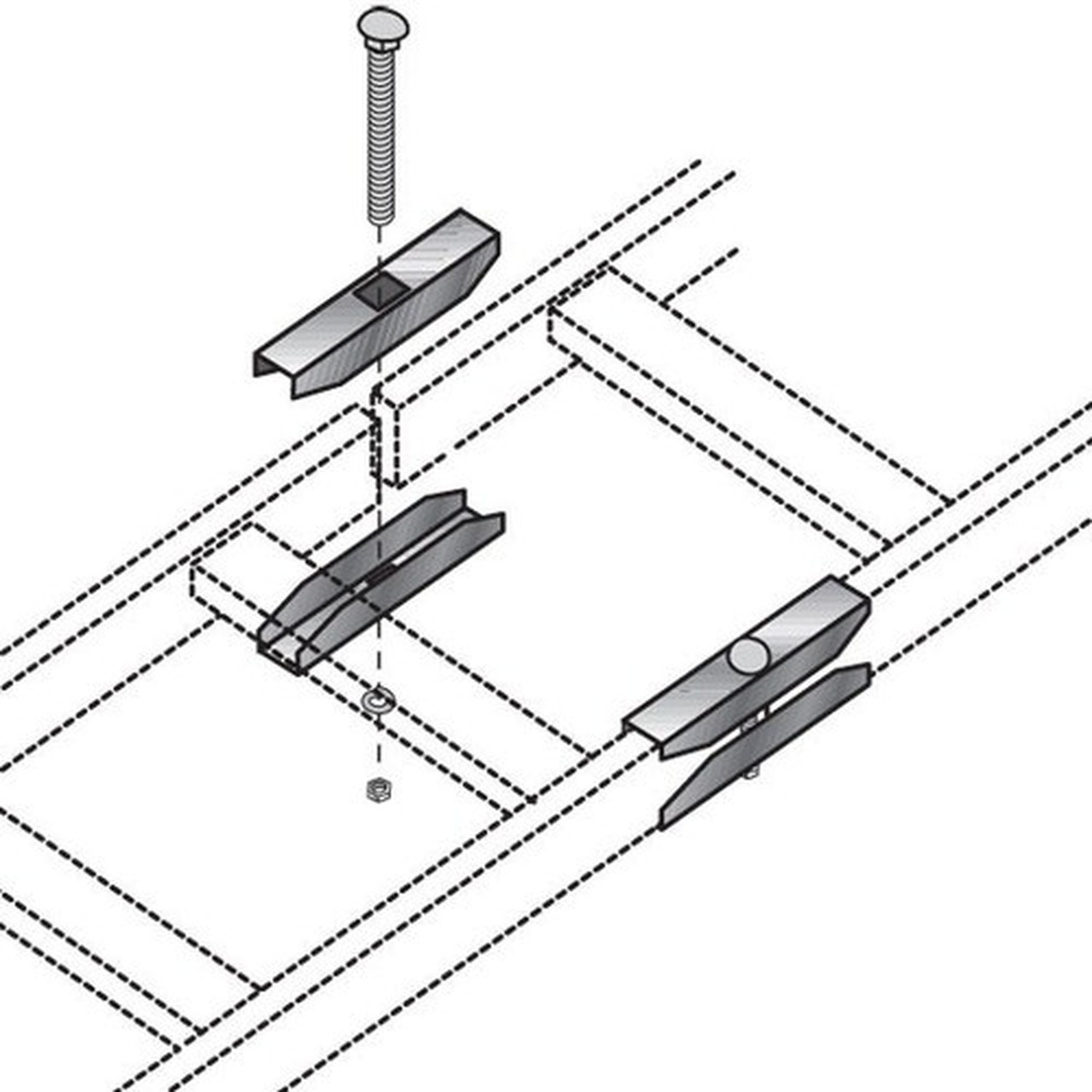 Splice Kit Penco Rack Black Box Ladder Rack Butt Splice Kit RM657