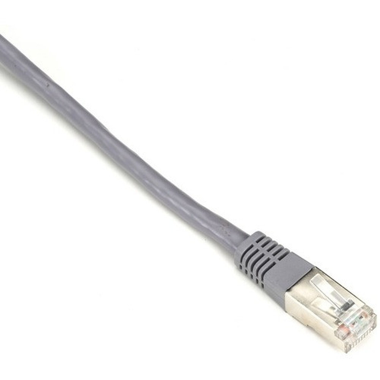 Black Box CAT6 250-MHz Stranded Patch Cable Slim Molded Boot - SFTP CM PVC Gray 15FT - 15 ft Category 6 Network Cable for Network EVNSL0272GY-0015