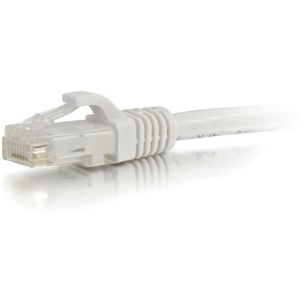 C2G 75 ft Cat5e Snagless UTP Unshielded Network Patch Cable - White - 75 ft Category 5e Network Cable - First End 1 x RJ-45 - Male - 27094
