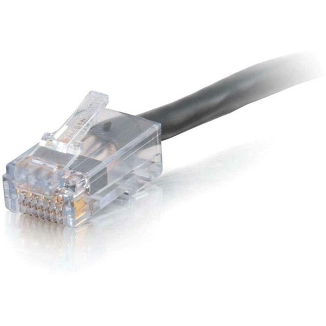 C2G 10 ft Cat6 Non Booted Plenum UTP Unshielded Network Patch Cable - Black - 10 ft Category 6 Network Cable for Modem Network Device 15295