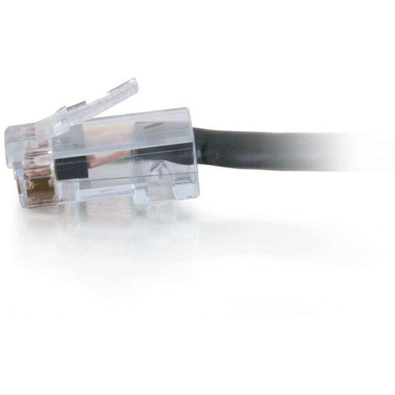 C2G 10 ft Cat6 Non Booted Plenum UTP Unshielded Network Patch Cable - Black - 10 ft Category 6 Network Cable for Modem Network Device 15295