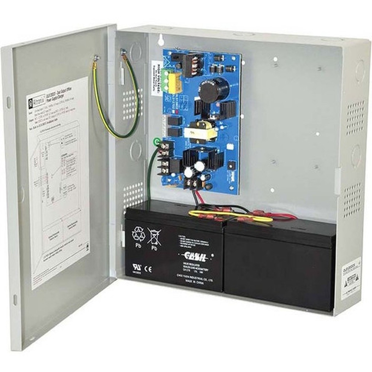 Altronix Dual Output Offline Power SupplyCharger 12VDC or 24VDC  3A and 12VDC  1A - Rack-mountable - 120 V AC 230 V AC Input - V OLS120D2X