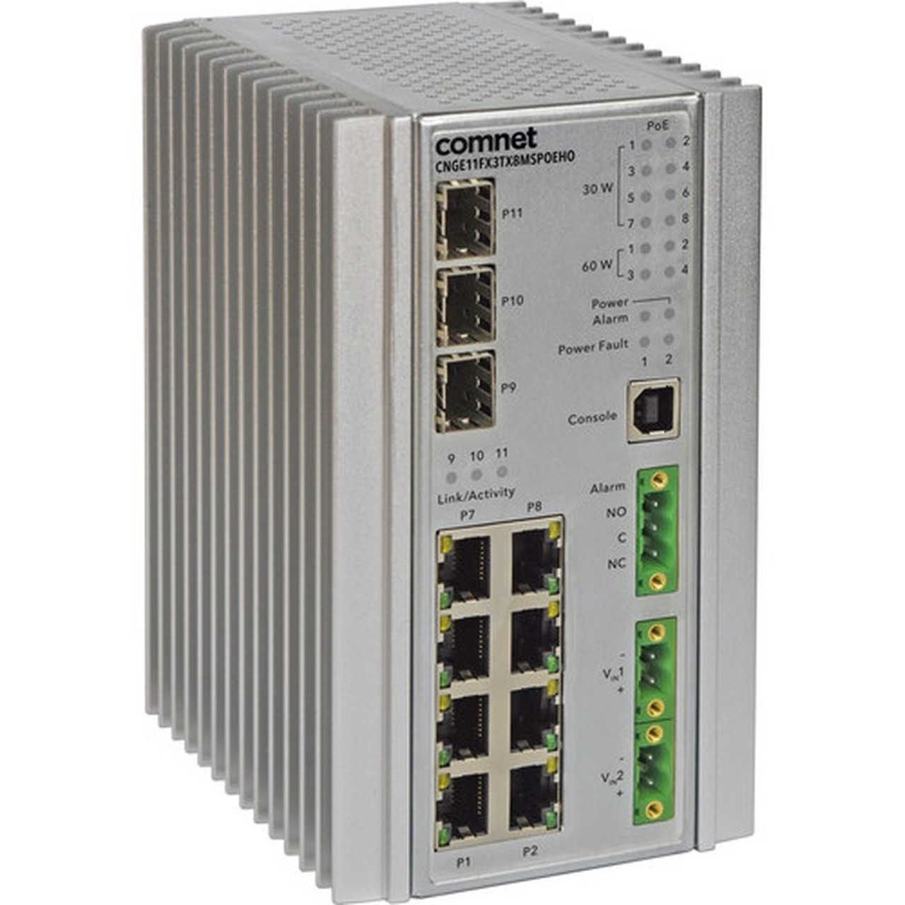 Comnet Phone CNGE11FX3TX8MSPOEHO ComNet Industrially Hardened 11 | FleetNetwork.ca