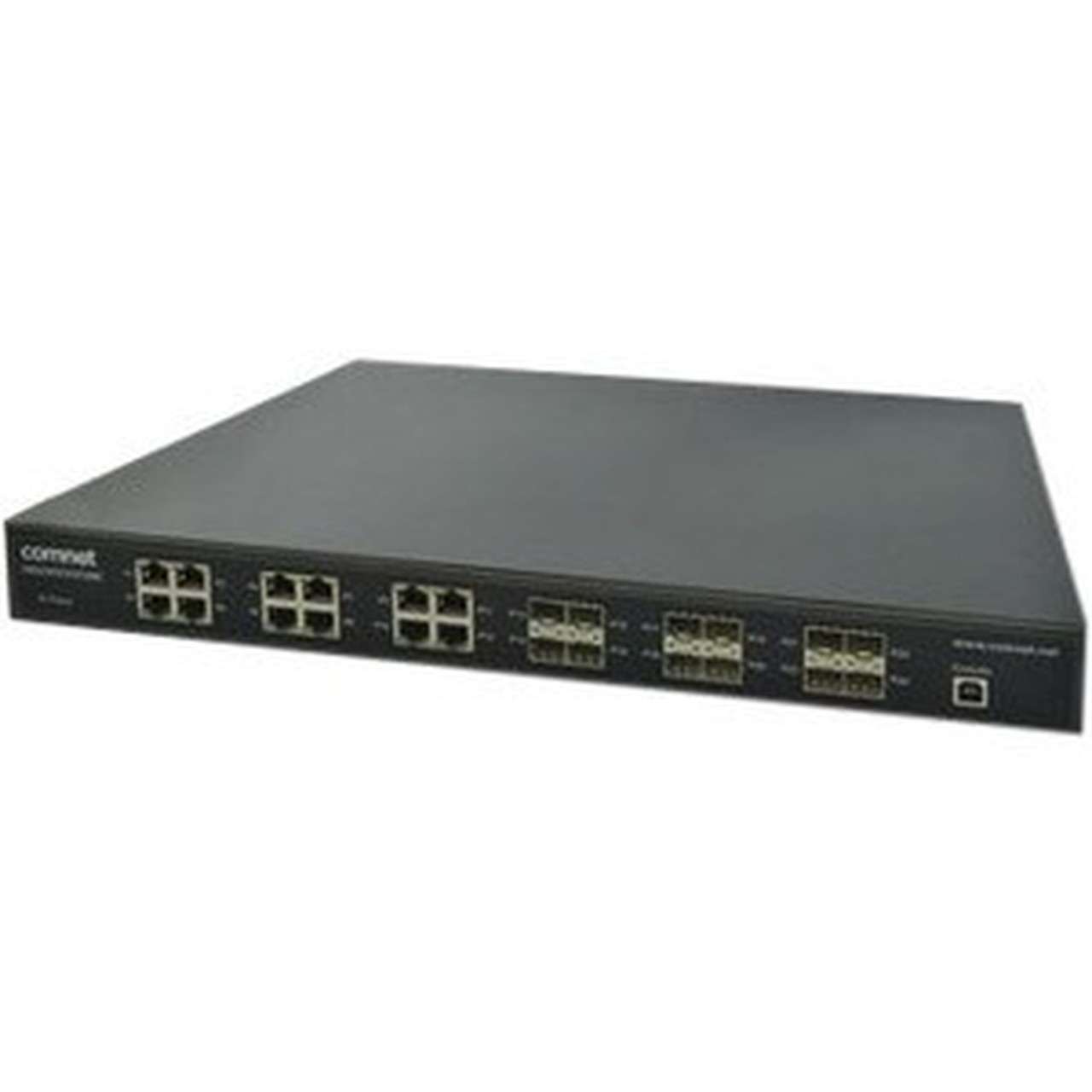 ComNet CNGE24FX12TX12MS Ethernet Switch - 24 Ports - Manageable - 3 Layer Supported - Modular - 12 SFP Slots - Twisted Pair Optical - CNGE24FX12TX12MS