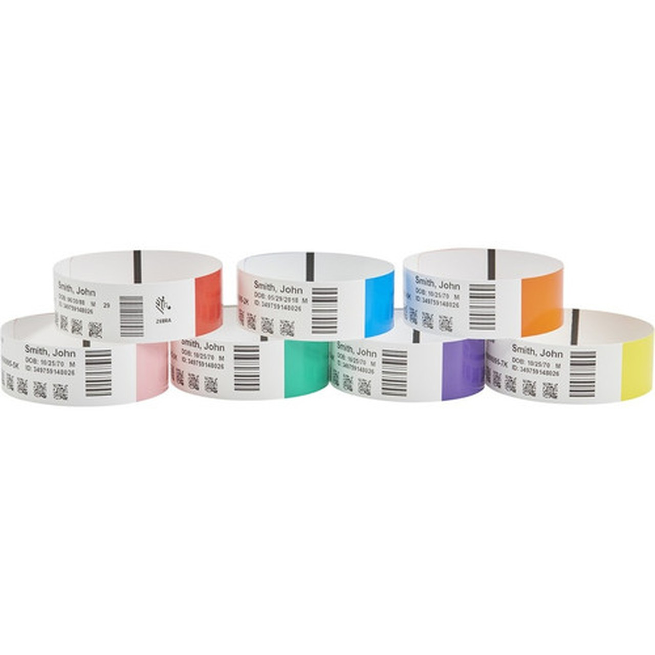 Zebra Wristband Polypropylene 1 x 11in Direct Thermal Zebra Z-Band Direct Green HC100 - 1 Width x 11 Length - 200Cartridge - - 6  10006995-3K
