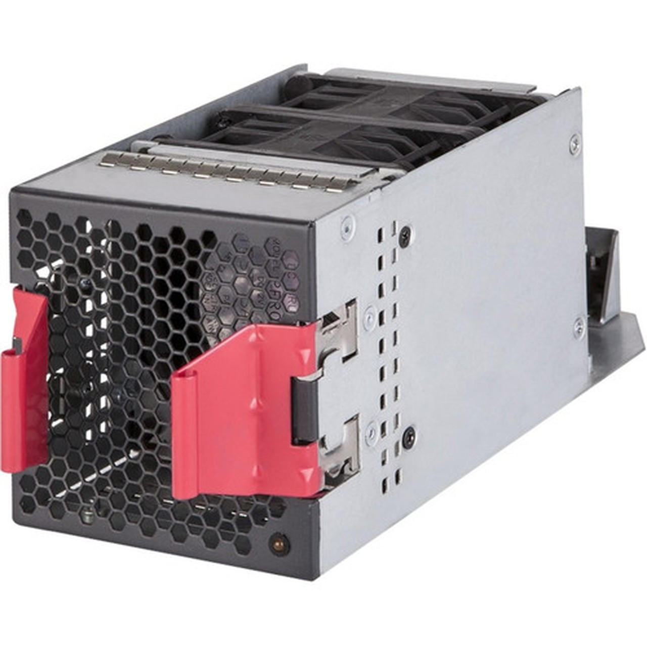 HPE 5930-4Slot Front Port Side to Back Power Side Airflow Fan Tray - 2 Fan - Front to Back Air Discharge Pattern - Black Silver JH186A