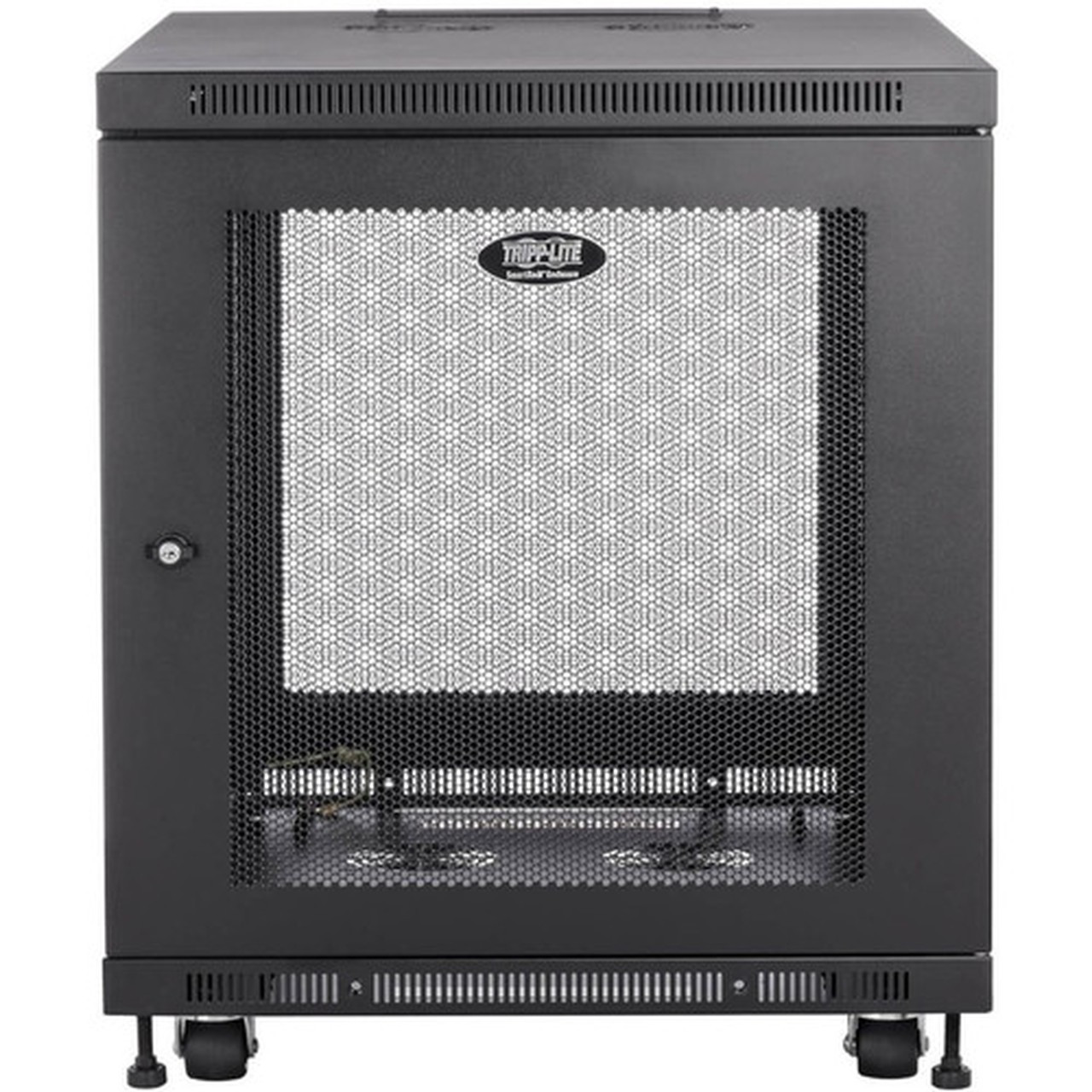Tripp_Lite_SmartRack_SR12UB_Enclosure_Rack_Cabinet_-_12U_Rack_Height_x_19_48260_mm_Rack_Width_-_45359_kg_Maximum_Weight_Capacity_SR12UB