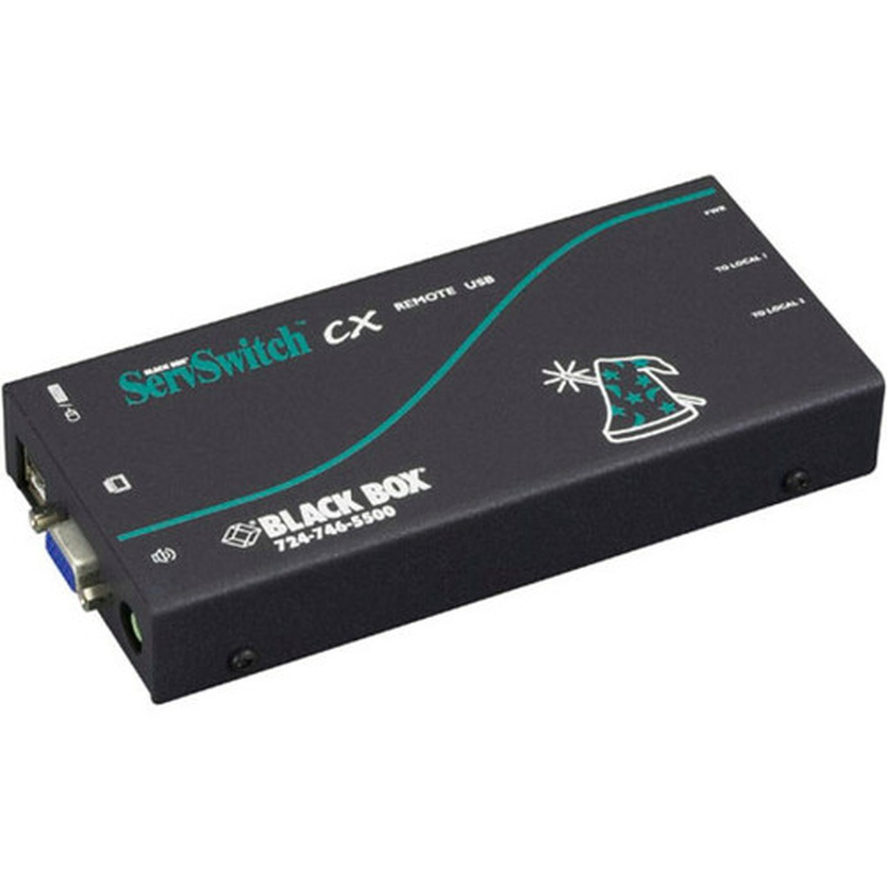 Black Box ServSwitch CX Uno USB Remote Access Module with Audio - 1 Remote Users - 98425 ft 300000 mm Range - 2 x USB - 1 x VGA KV04AU-REM