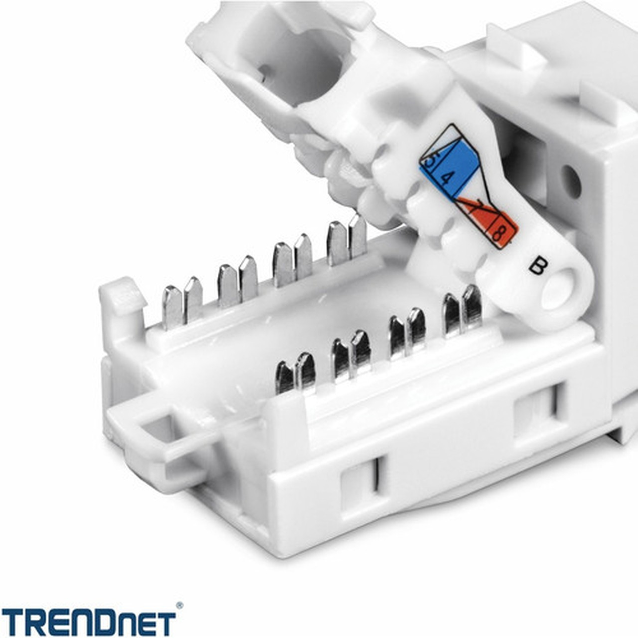 TRENDnet Cat6 Keystone Jack 50-Pack Bundle TC-K50C6 Compatible with Cat5Cat5eCat6 Cabling Cat6 RJ45 Keystone Jacks Use with the - TC-K50C6