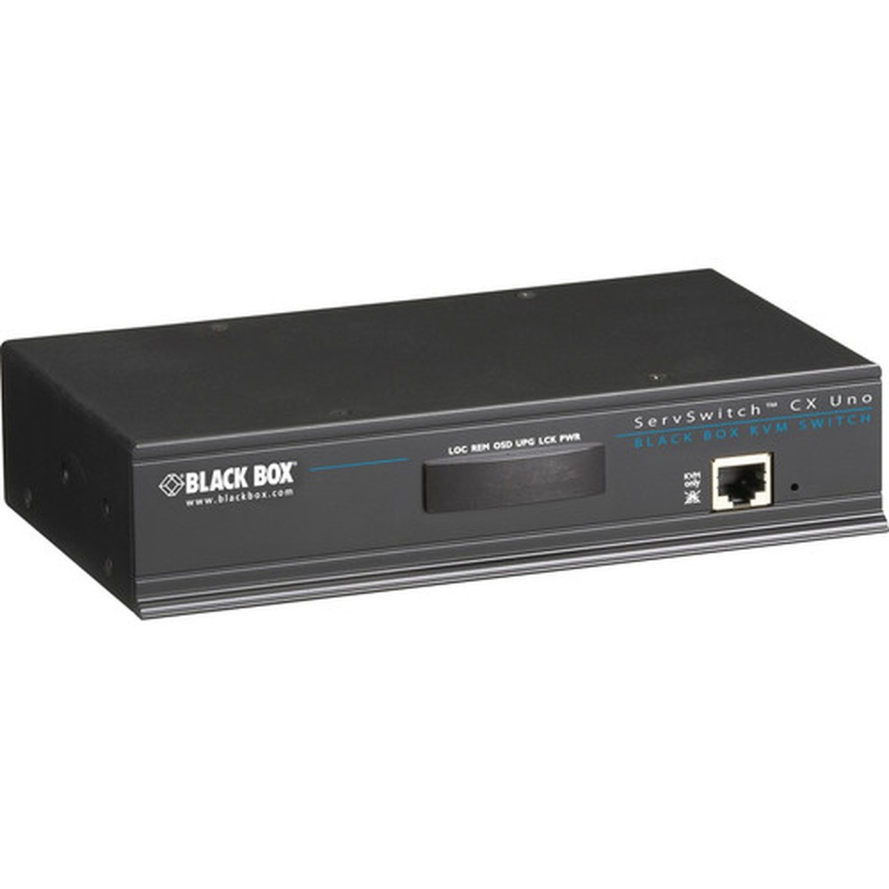 Black Box ServSwitch CX Uno 8-Port - 8 Computers - 1 Local Users - 1920 x 1200 - 9 x Network RJ-45 - 2 x USB1 x VGA - - 1U KV0081A