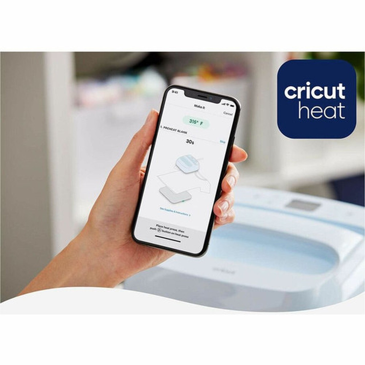 cricut EasyPress 3 - 9 in x 9 in - 780 19812 mm Width x 1340 34036 mm Depth x 1440 36576 mm Height - Zen Blue - Ceramic 2009144