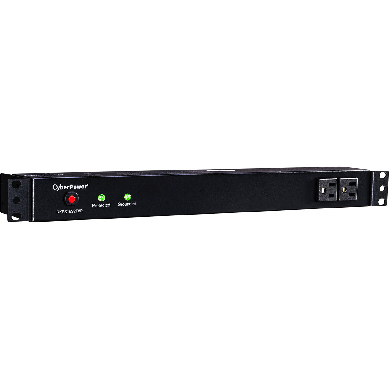 CyberPower_Rackbar_Surge_Suppressor_RM_1U_RKBS15S2F8R_15A_10-Outlet_-_10_x_NEMA_5-15R_-_3600_J_-_120_V_AC_Input_-_120_V_AC_Output_RKBS15S2F8R