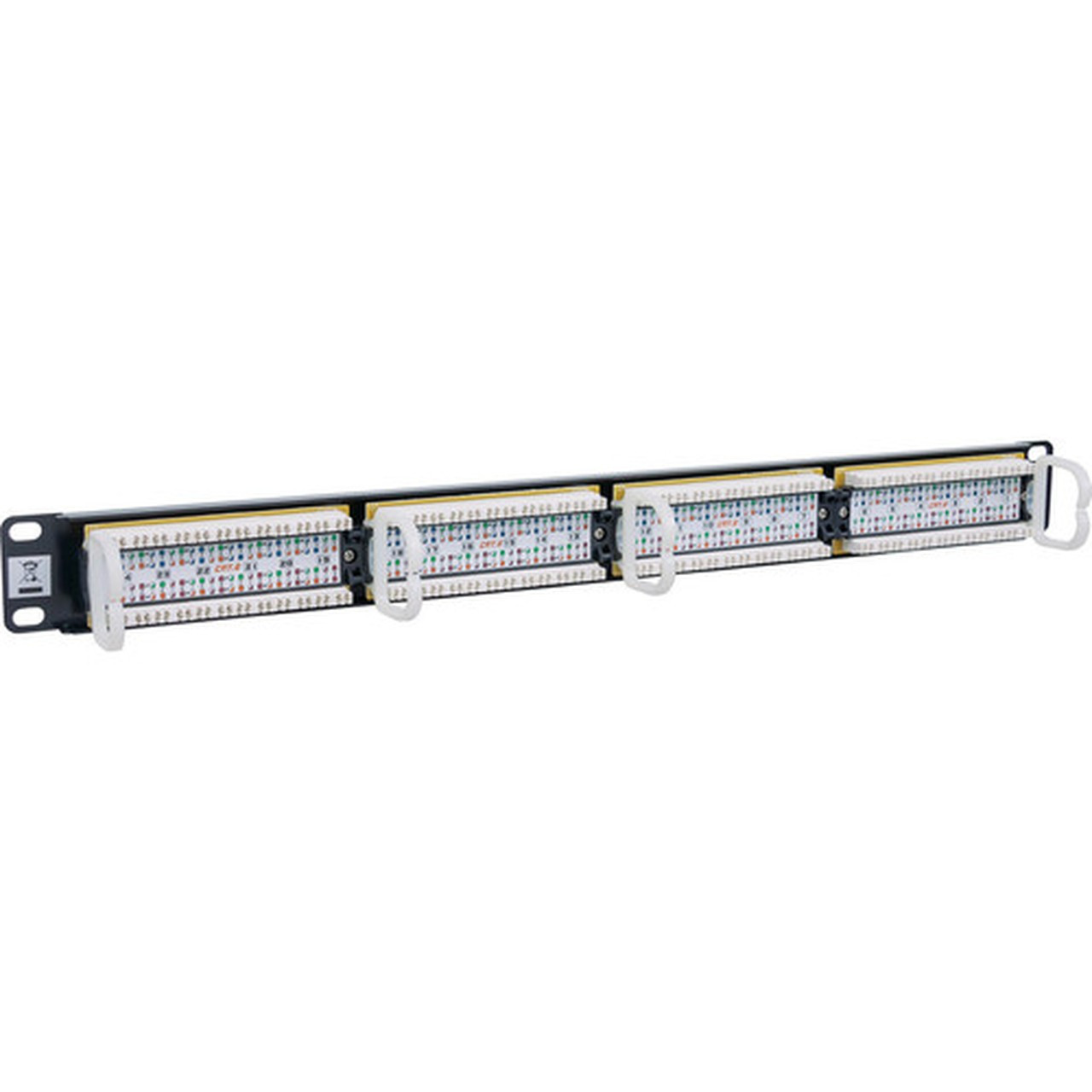 Intellinet_Cat6_Patch_Panel_-_24_x_RJ-45_-_24_Ports_-_24_x_RJ-45_-_24_x_RJ-11_-_1U_High_-_Black_-_19_Wide_-_Rack-mountable_520959