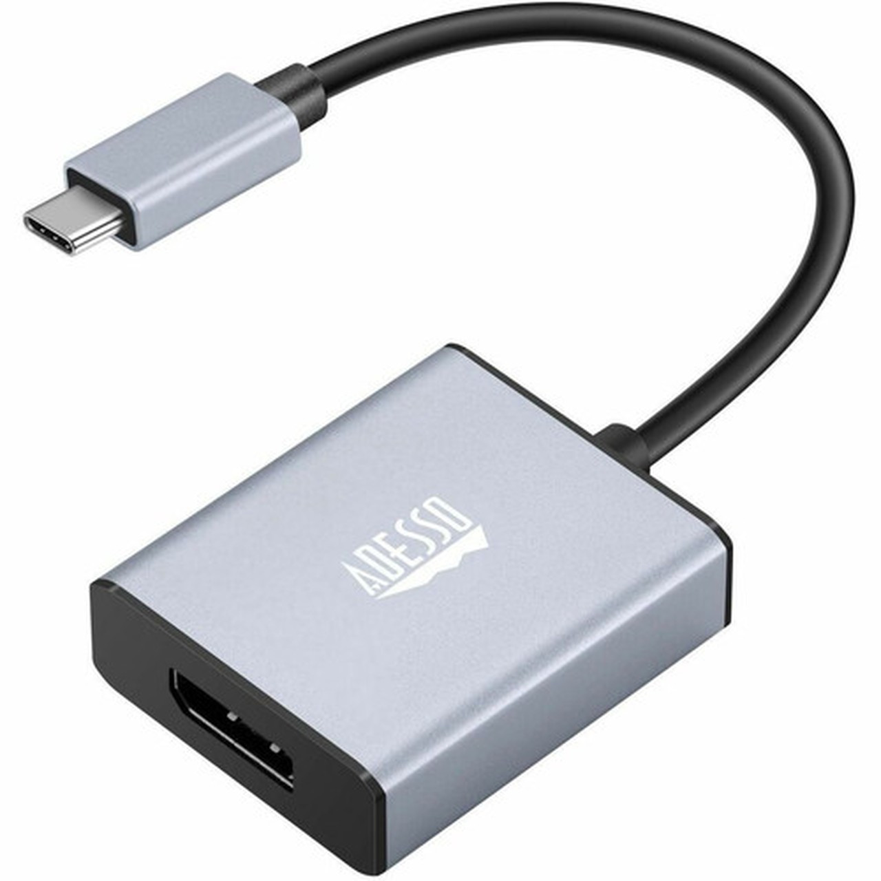 Adesso USB-C to Display Port Adapter - 1 x USB Type C - Male - 1 x DisplayPort 12 Digital AudioVideo - Female - 3840 x 2160 AUH-5030