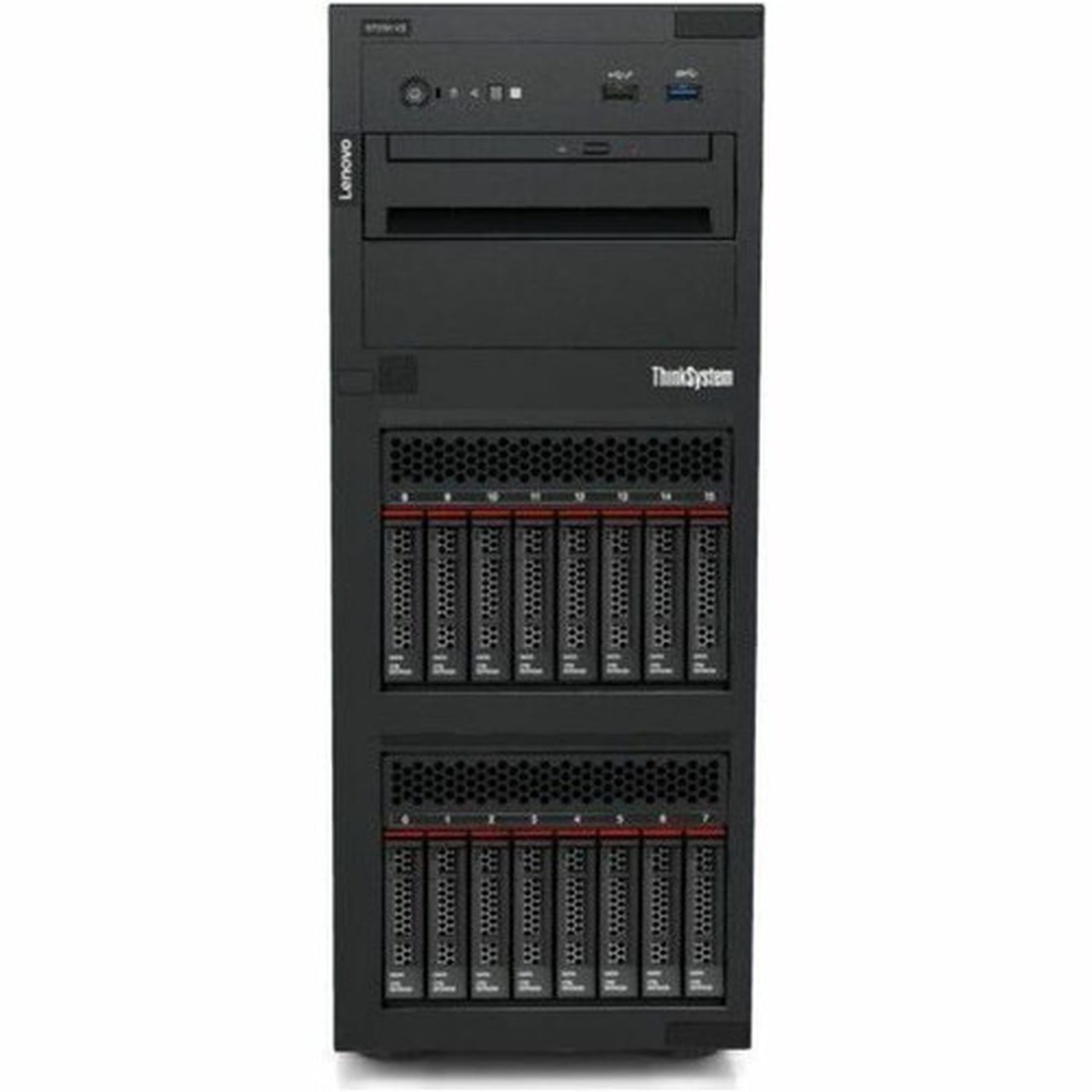 Lenovo ThinkSystem ST250 V3 7DCEA022NA Tower Server - 1 x Intel Xeon E-2434 340 GHz - 16 GB RAM - Serial ATA600 Controller - Intel - 7DCEA022NA