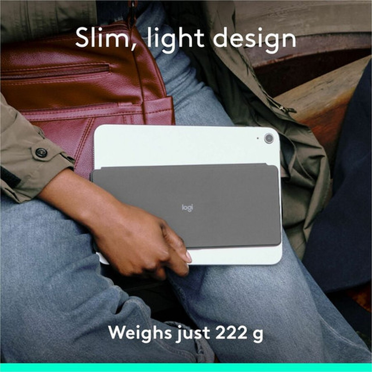 Logitech Keys-To-Go 2 Keyboard - Wireless Connectivity - Bluetooth Volume Control Screen Brightness Media Player Easy-Switch Hot - 920-012866