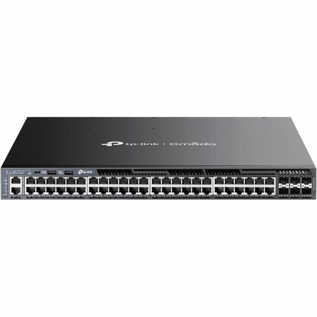 TP-Link Omada 48-Port Gigabit Stackable L3 Managed PoE Switch with 6 10G Slots - 48 Ports - Manageable - Gigabit Ethernet 10 Gigabit SG6654XHP
